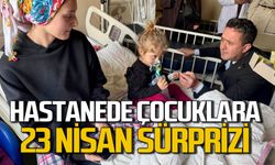 Sezer Köroğlu ve ekibi hastanede çocukların 23 Nisan Bayramı’nı kutladı