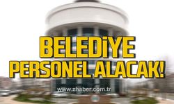Çaycuma Belediyesi’ne personel alınacak.