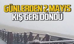 Karabük'te Mayıs ayında kış geri döndü.
