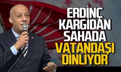 Erdinç Kargidan Kilimli’de sahada vatandaşların derdini dinliyor