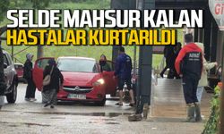 Sağlık ocağında mahsur kalan hastalar ve sağlık personeli kurtarıldı