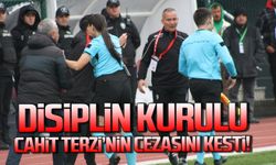Disiplin Kurulu, Cahit Terzi'nin cezasını kesti