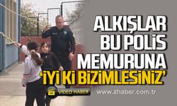 Alkışlar bu polis memuruna