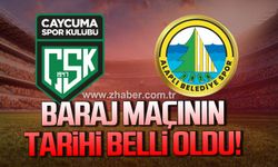 Çaycumaspor-Alaplı Belediyespor baraj maçının tarihi belli oldu