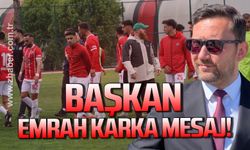 Devrek Belediyespor Başkan Emrah Karka teşekkür etti