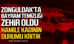 Zonguldak'ta bayram temizliği zehir oldu. Hamile kadının durumu ağır.