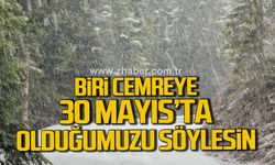 Karabük'te mayıs sonunda kar sürprizi: Yüksekler beyaza büründü