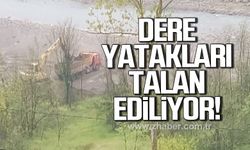 Alaplı'da dere yatakları talan ediliyor