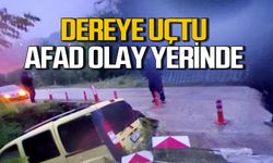 Köprüden dereye uçtu... AFAD olay yerinde