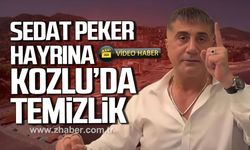 Kozlu'da Sedat Peker hayrına temizlik