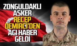 Zonguldaklı asker Recep Demirci'den acı haber geldi!