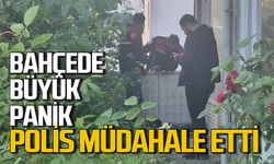 Evin bahçesine büyük panik: Emniyet güçleri müdahale etti