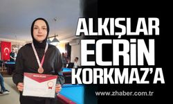 Ecrin Korkmaz Ankara’dan Zonguldak’a Türkiye 4.sü olarak döndü.
