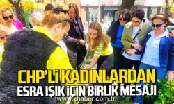 CHP'li kadınlar tutuklanan Esra Işık için zeytin ağacı dikti.