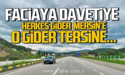 Karabük-Eskipazar kara yolunda ters yönde ilerleyen sürücü faciaya davetiye çıkarttı.