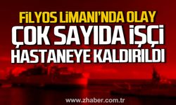 Filyos limanında olay. Çok sayıda işçi hastaneye kaldırıldı.