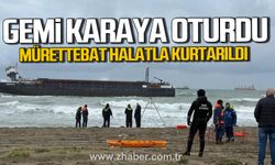 Sakarya'da kargo gemisi sürüklenerek karaya oturdu.