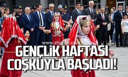 Gençlik haftası coşkuyla başladı