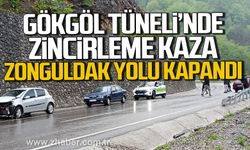 Zonguldak Gökgöl Tüneli’nde zincirleme kaza.
