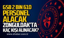 Gençlik ve Spor Bakanlığı 2 bin 610 sözleşmeli personel alacak. Zonguldak'ta kaç kişi alınacak?