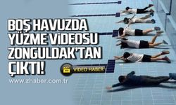"Boş havuzda yüzme” Videosu Zonguldak’tan çıktı
