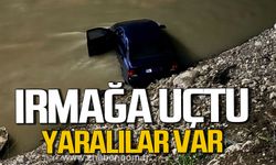 Bartın'da otomobil ırmağa uçtu. Yaralılar var.