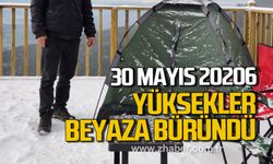 Karabük'te mayıs sonunda kar sürprizi: Yüksekler beyaza büründü