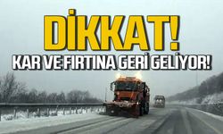 Meteorolojiden son dakika uyarısı... Kar ve fırtına geri geliyor