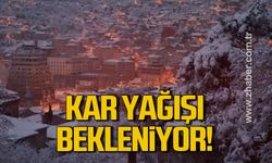 Zonguldak'ta 800 metre üzeri rakımlarda kar yağışı bekleniyor