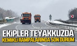 Karabük Kemikli Rampalarında ekipler teyakkuzda.