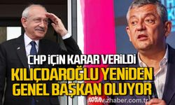 CHP için karar verildi. Kemal Kılıçdaroğlu yeniden Genel Başkan oluyor.
