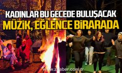 Zonguldak Kent Ormanı'nda kız kıza eğlence etkinliği düzenleniyor.