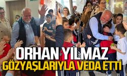 Orhan Yılmaz 43 yıllık öğretmenlik kariyerine gözyaşlarıyla veda etti