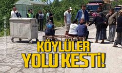 “Can güvenliğimiz yok” diyen köylülerden yol eylemi