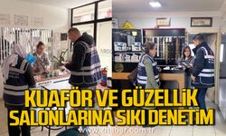 Zonguldak'ta kuaför ve güzellik salonlarına denetim.