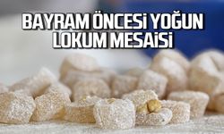 Bayram öncesi yoğun lokum mesaisi