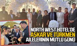 Aşkar ve Türkmen ailelerinin evlatları North West Hotel'de nişanlandı