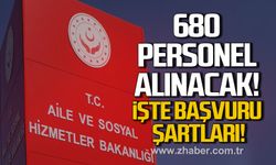 Aile ve Sosyal Hizmetler Bakanlığı 680 sözleşmeli personel alacak