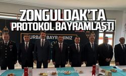 Zonguldak'ta protokol bayramlaştı.
