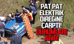 Patpat elektrik direğine çarptı: 6 yaralı, 2’sinin durumu ağır