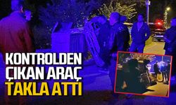 Kozlu kaza: Kontrolden çıkan araç takla attı