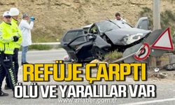 Karabük'te otomobil refüje çarptı. Ölü ve yaralılar var
