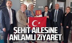 Türkeş'ten, şehit ailesine anlamlı ziyaret