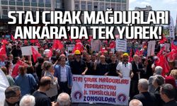 Staj çırak mağdurları Ankara'da tek yürek