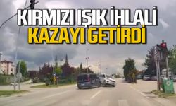 Kırmızı ışık ihlali kazayı beraberinde getirdi