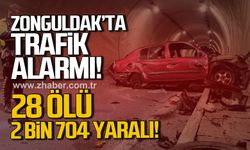 Zonguldak'ta trafik alarmı. 28 ölü, 2 bin 704 yaralı