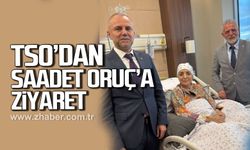 TSO’dan Saadet Oruç’a hastane ziyareti