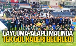 Çaycuma-Alaplı maçında tek gol atıldı: Maç sonunda büyük sevinç