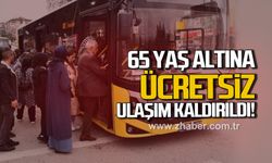 Karabük’te 65 yaş altına ücretsiz ulaşım kaldırıldı