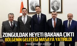 Zonguldak Heyeti'nden Bakan Alparslan Bayraktar’a ziyaret.